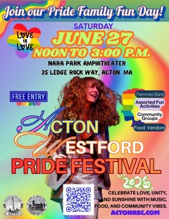 UCCB table at Acton- Westford Pridefest